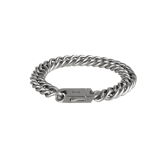 Aze Jewels Armband | Gourmette Evelen Satin - Inox Armband Heren