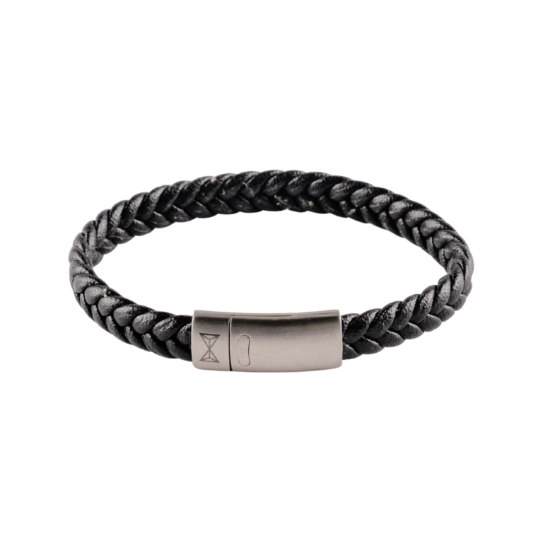 Aze Junior Armband | Single Flat String Black AJ-BL403-A-165