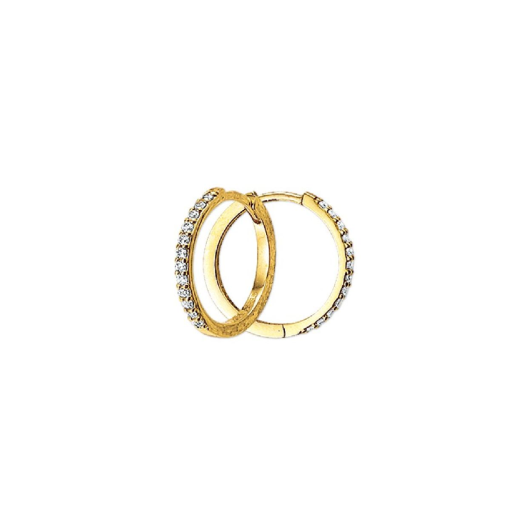 Geelgouden Oorsieraden Zirkonia