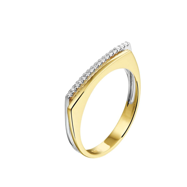 Gouden ring met diamant