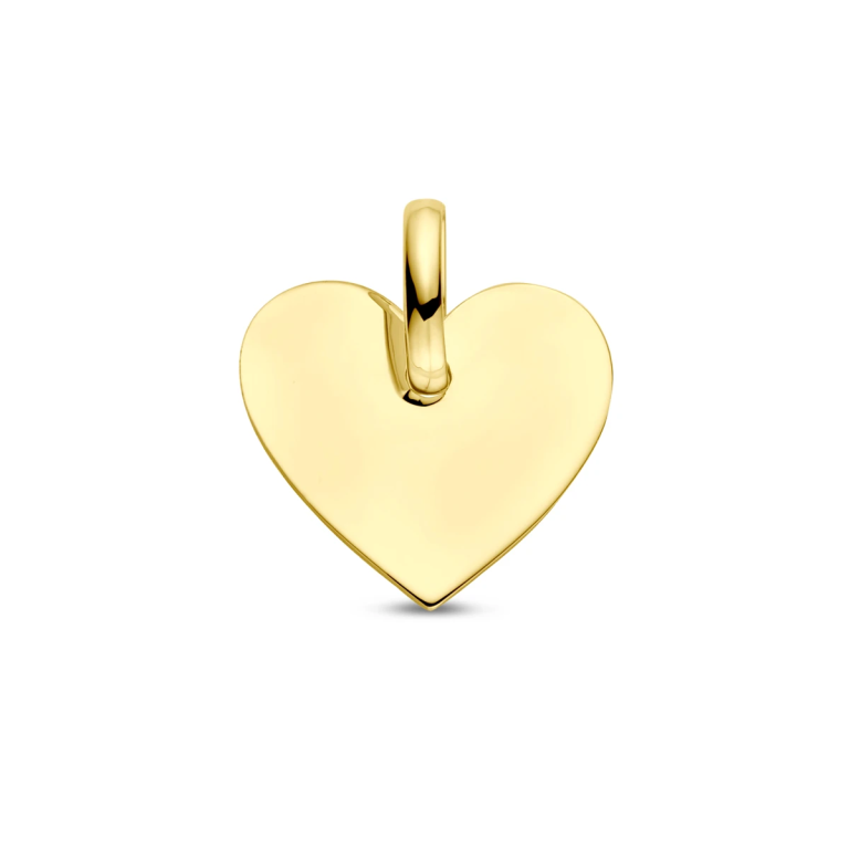 Hanger hart 14K geelgoud