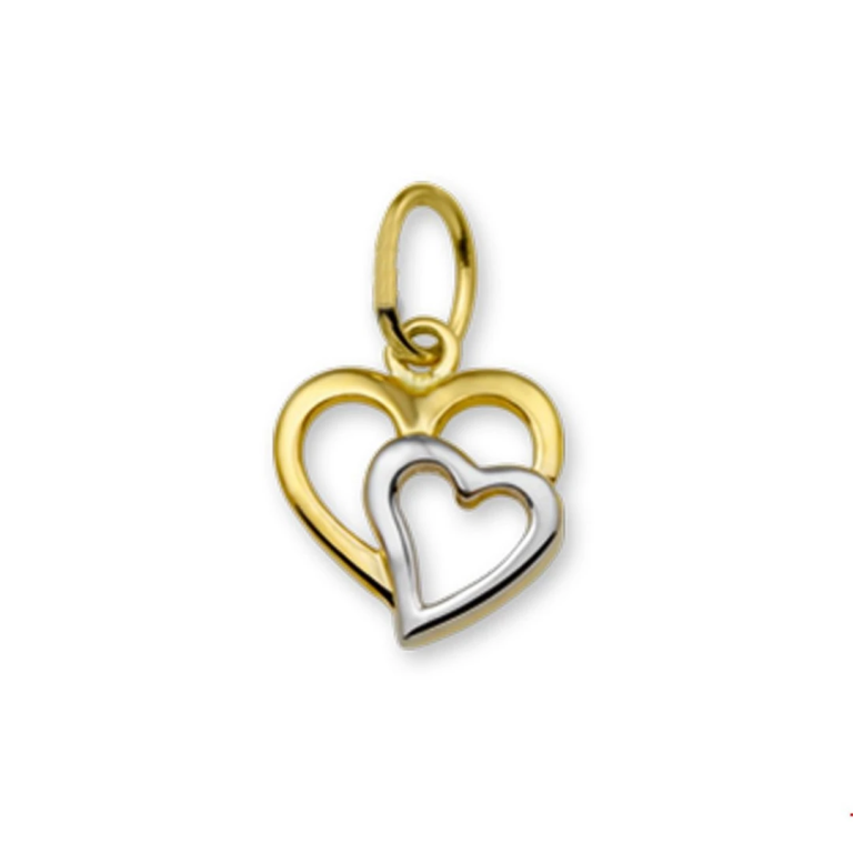 Hanger hart bicolor