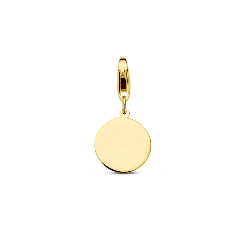 Slotbedel met graveerhanger rond