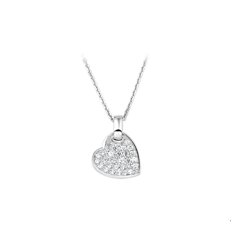 Collier hart met zirkonia