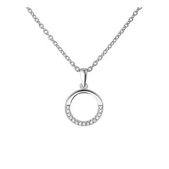 Collier met hanger met zirkonia