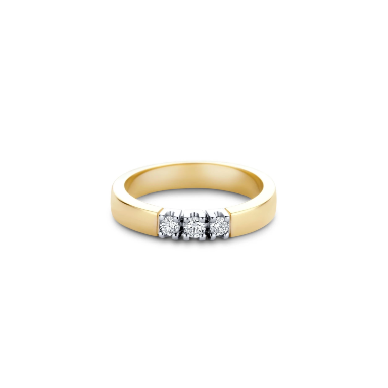 R&C Ring Carole RIN1701-3-PW-BG