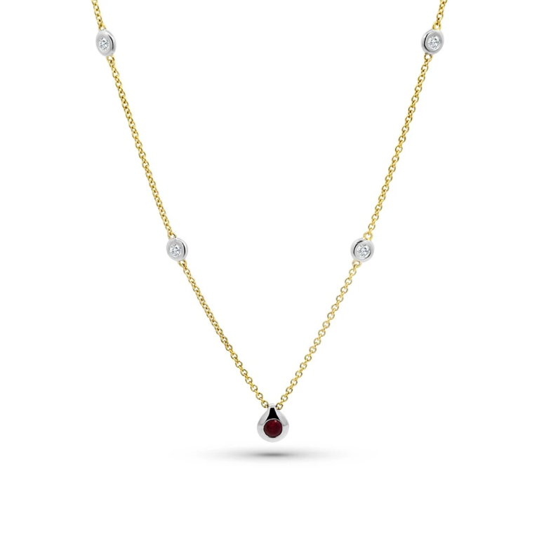 Gouden Collier met Robijn