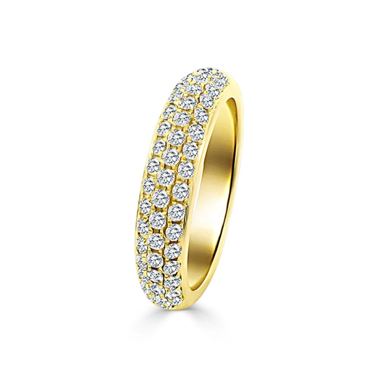 Gouden Ring met Diamant Pavé