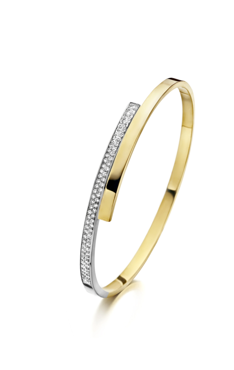 Bicolor Armband met Diamant