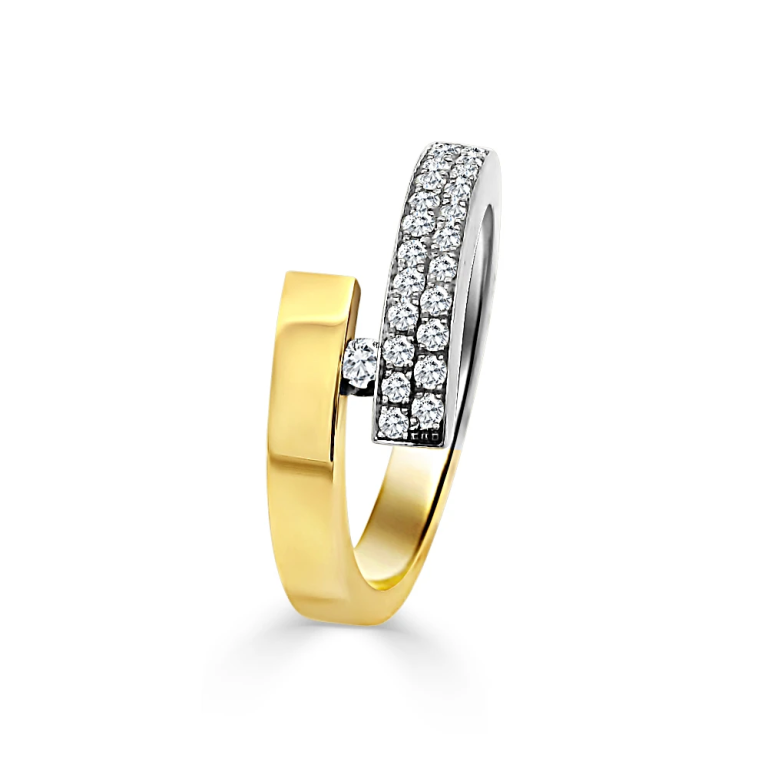 Gouden Ring met Diamant