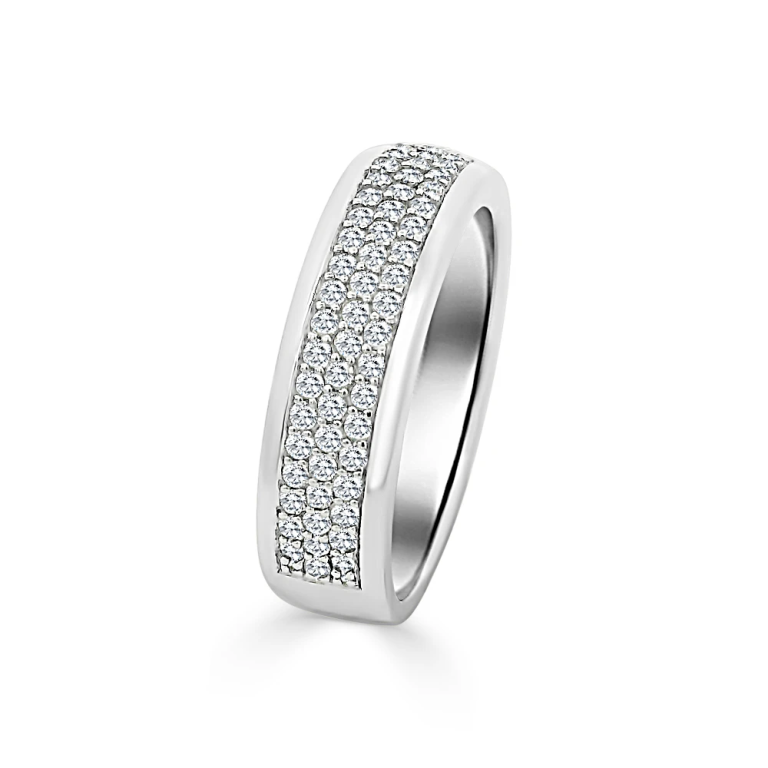 Witgouden Ring met Diamant